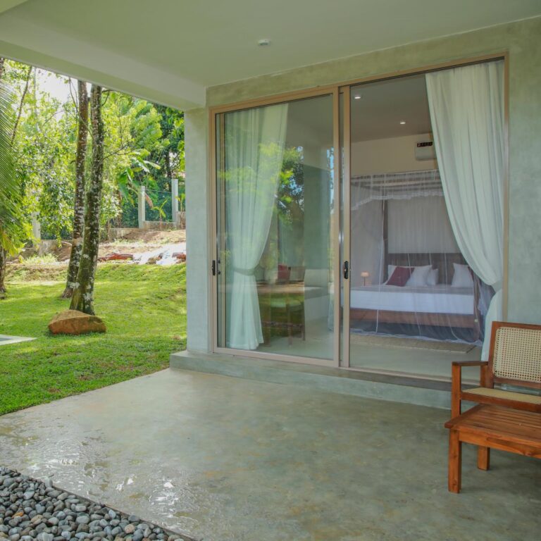Exterior architecture view of the villa suites at Ona Garden Villa