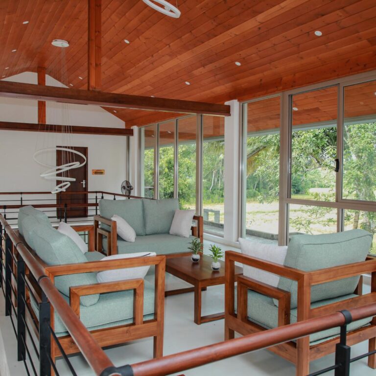 Upstair living area at Ona Garden Villa