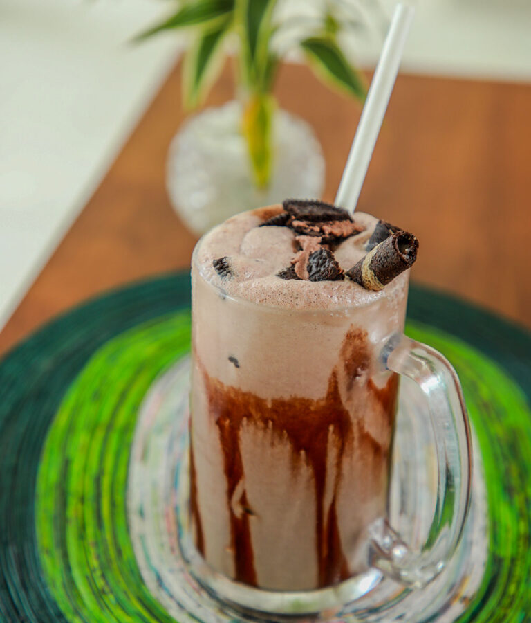 Milkshake served at Ona Garden Villa