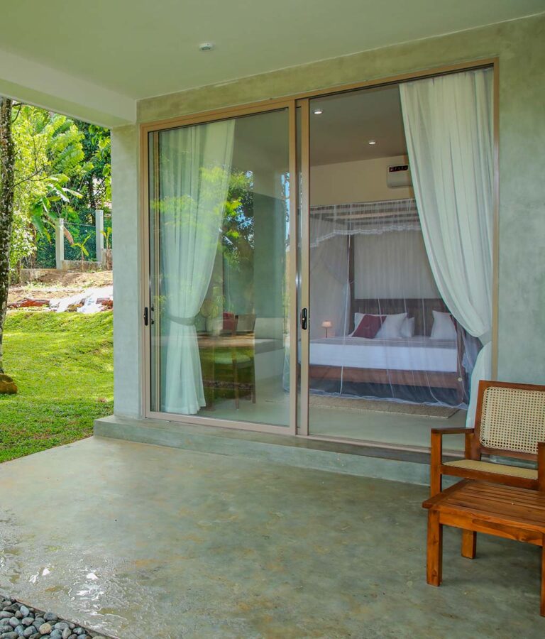 Private suite veranda seating area featured in the Ona Garden Villa gallery