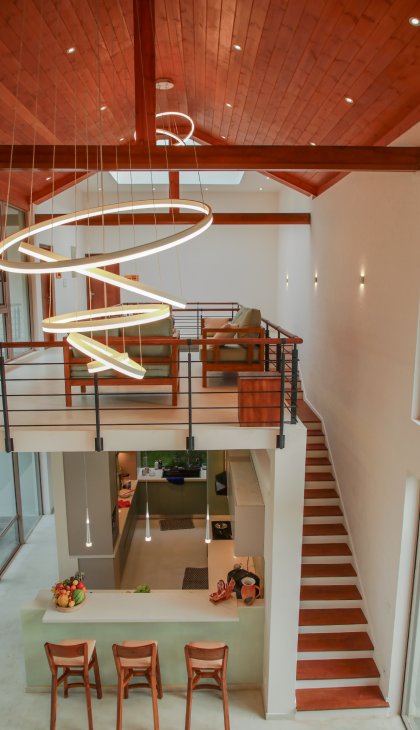 A living area at Ona Garden Villa 