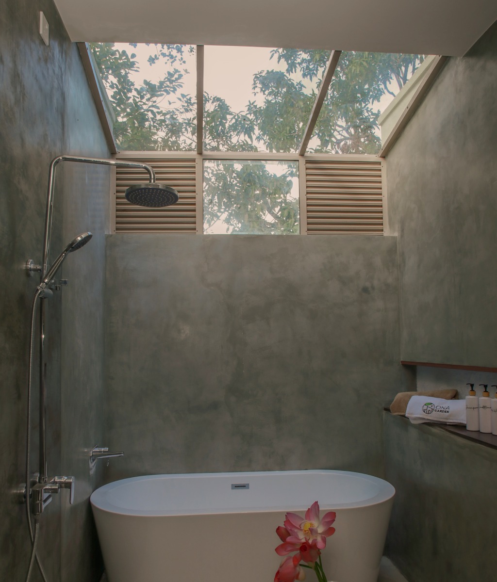 Bathroom of Lotus Suite at Ona Garden Villa