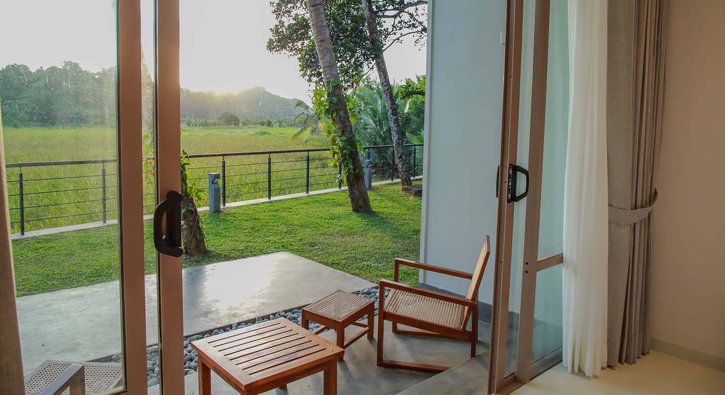 Greenish view of the Araliya Deluxe room at Ona Garden Villa