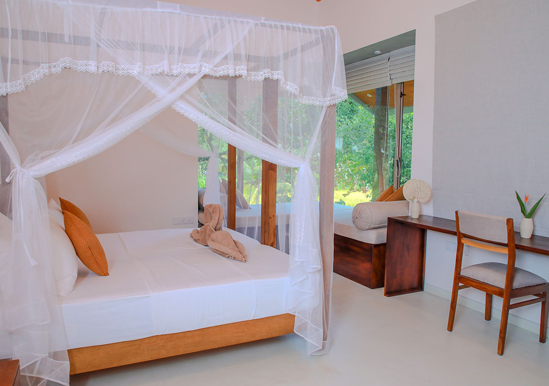 Selection of garden view rooms available at Ona Garden Villa Sri Lanka
