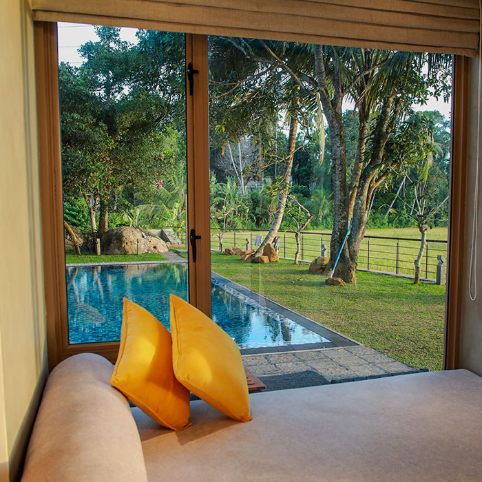 Room with a pool view at Ona Garden Villa