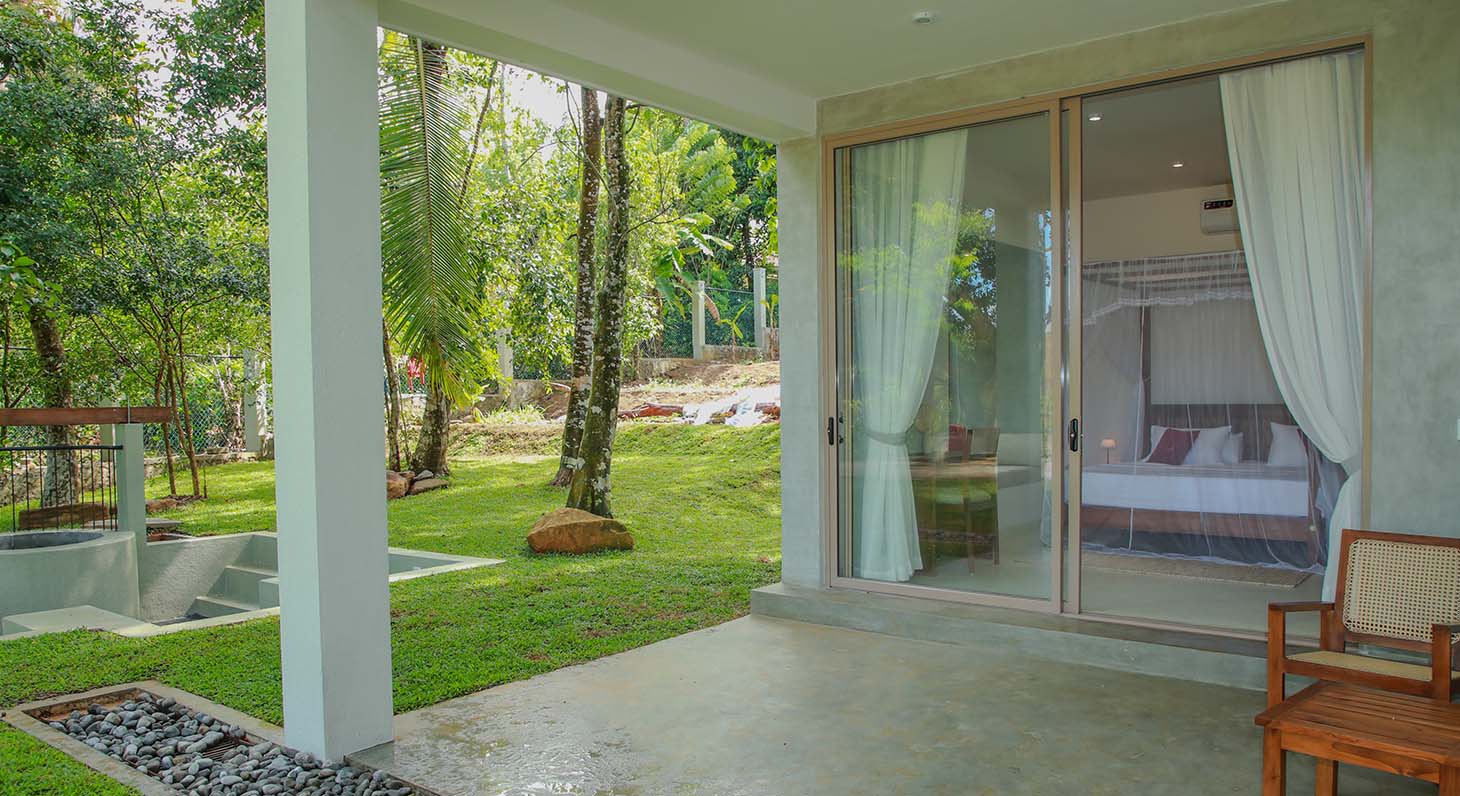 Veranda of the Lovi Deluxe room at Ona Garden Villa