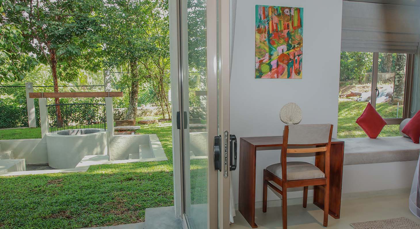 Greenish view of the Lovi Deluxe room at Ona Garden Villa