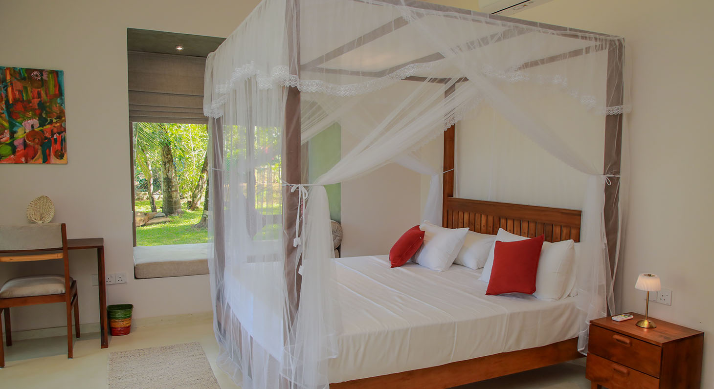 Bedroom setup of the Lovi Deluxe room at Ona Garden Villa