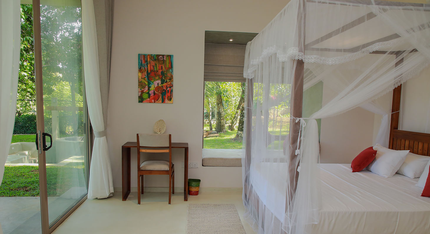 Outside view of the Lovi Deluxe room at Ona Garden Villa