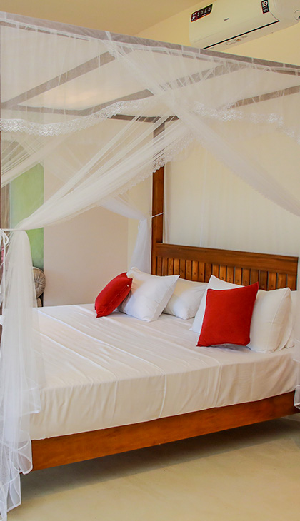 Close-up of the Lovi Deluxe room 