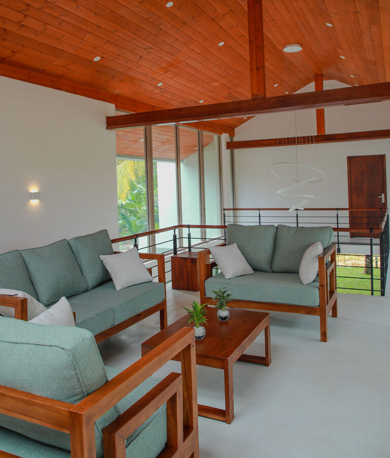 Upstair living area at Ona Garden Villa