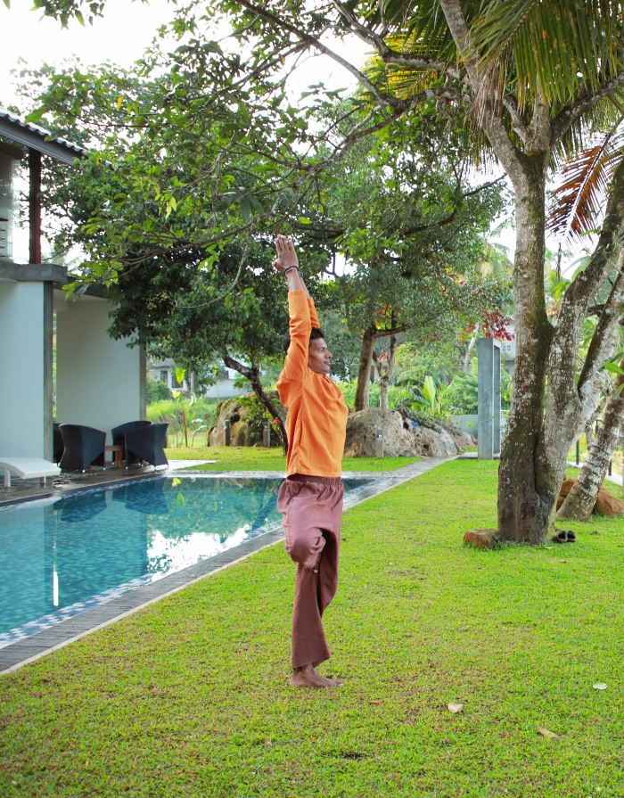 Yoga practices at Ona Garden Villa